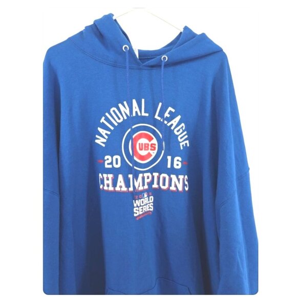 National League 2016 Champions Cubs World Series Sweatshirt Size 5XL - Picture 2 of 9